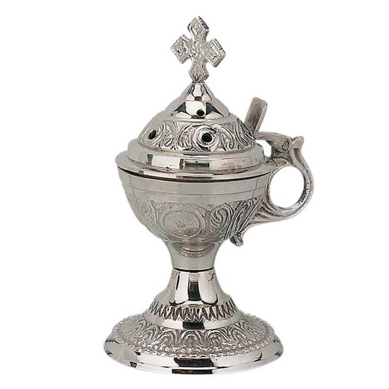 4886n Θυμιατό Επινικελωμένο Σκαλιστό - Image 1