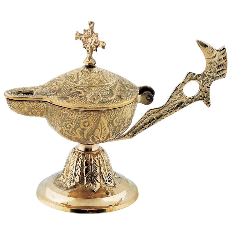 7709b Θυμιατό Μπρούτζινο Σκαλιστό - Image 1