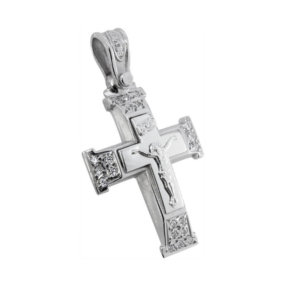 stavros-asimenios-925-epiplatinwmenos-me-zirgkon-60-sil_7 Σταυρός Ασημένιος 925 - Επιπλατινωμένος Με Ζιργκόν - Image 1