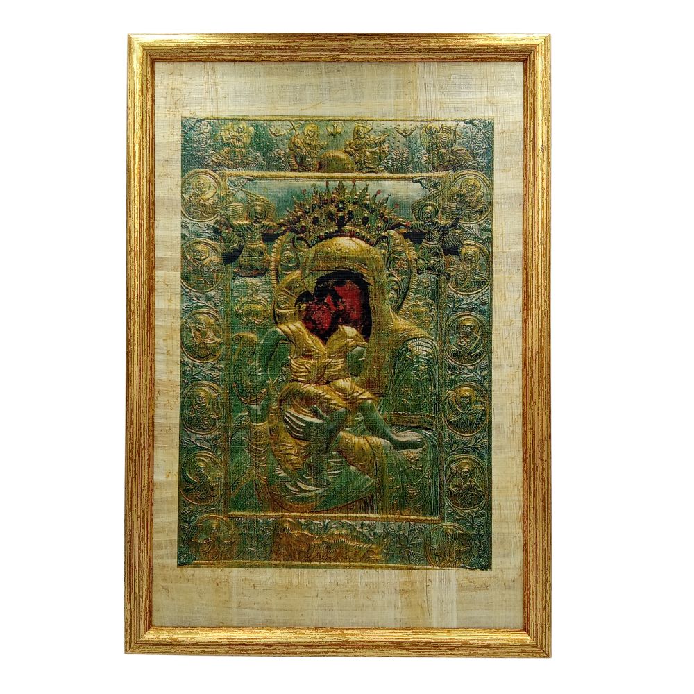 panagia-axion-esti-eikona-antigrafo-ydatografia-papyros Παναγία Άξιον Εστί - Εικόνα Υδατογραφία σε Πάπυρο - Image 1