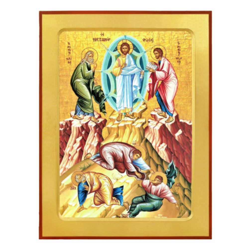 metamorfwsi-toy-swtiros-xristoy-xylini-enskafti-eikona Μεταμόρφωση του Σωτήρος Χριστού - Ξύλινη Ένσκαφτη Εικόνα - Image 1