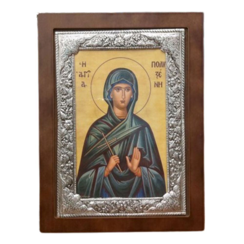 agia-polyxeni-asimenia-eikona Αγία Πολυξένη - Ασημένια Εικόνα - Image 1