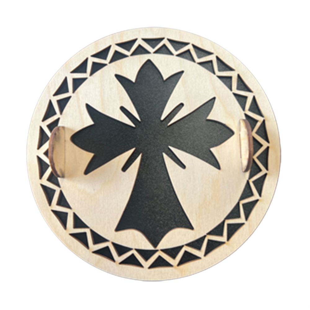 sfragida-kolyva-stayros Σφραγίδα για Κόλλυβα Στρογγυλή - Σταυρός - Image 1