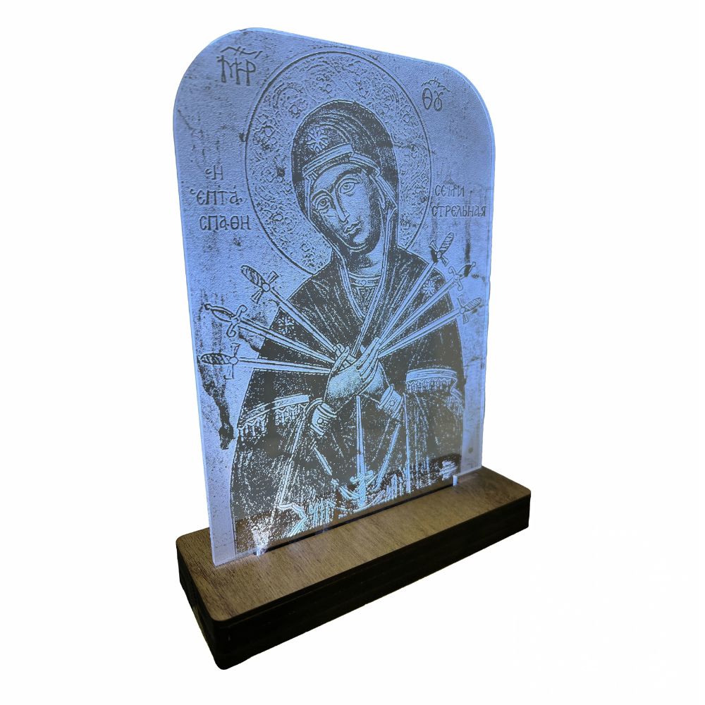 fotistiko-led-panagia-eptaspathi Επιτραπέζιο Φωτιστικό LED - Παναγία Επτάσπαθη - Image 1