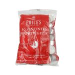 Κεριά Ρεσώ Price's Candles 8 Ωρών (50 Τεμάχια - Α' Ποιότητας) - Λευκό