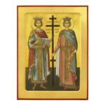Άγιος Κωνσταντίνος & Αγία Ελένη - Ξύλινη Ένσκαφτη Εικόνα